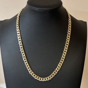 NEW 27g Cuban Chain Necklace 18k Yellow Gold Filled